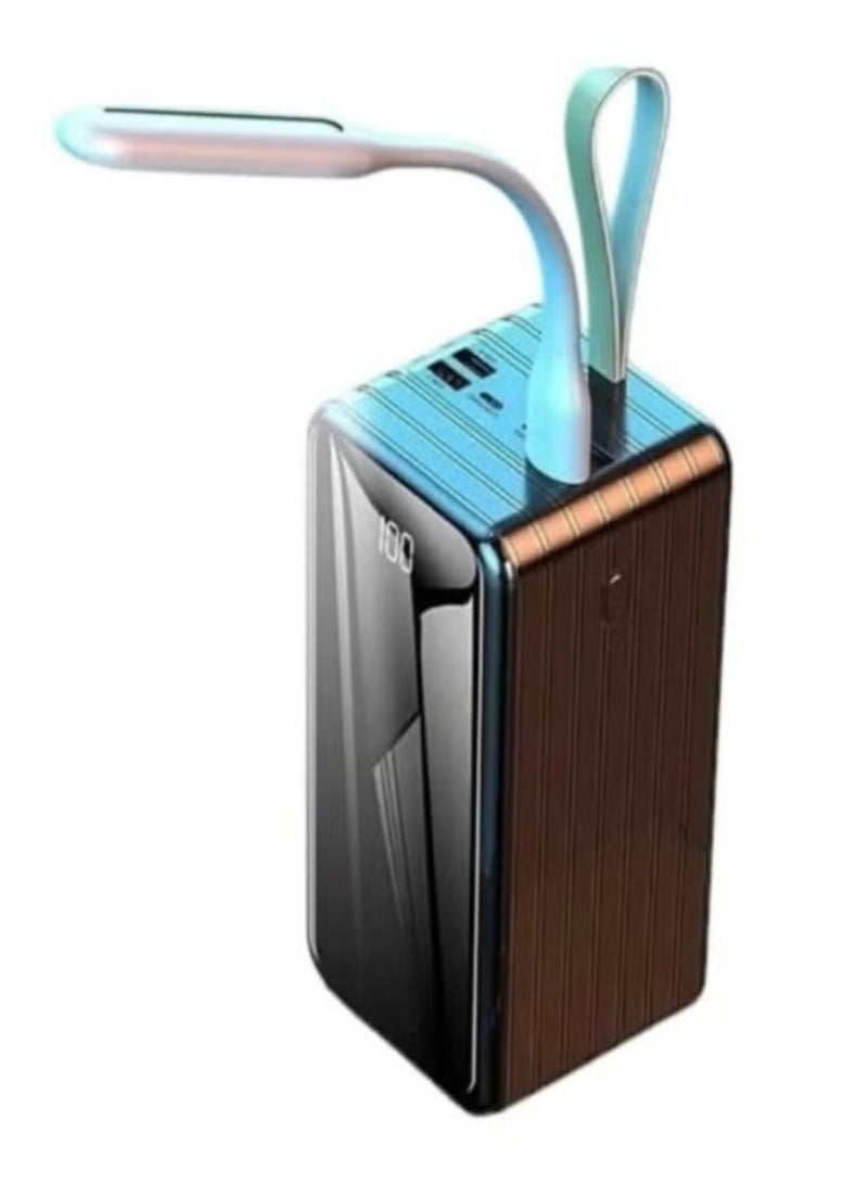 Denx Power Bank 120000mAh Large Capacity Portable Charger with 22.5W Fast Output, Type-C & USB Ports, LED Digital Display, Multi-Device Charging, High Safety Protection – Black - Image 2